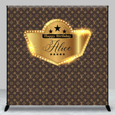 Lofaris Lv Vintage Gold Vip Custom Birthday Backdrop